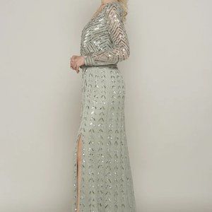 Frock and Frill Amelia Rose - Priscilla, Sage Silver Gown WITH CAPE ($300 value)